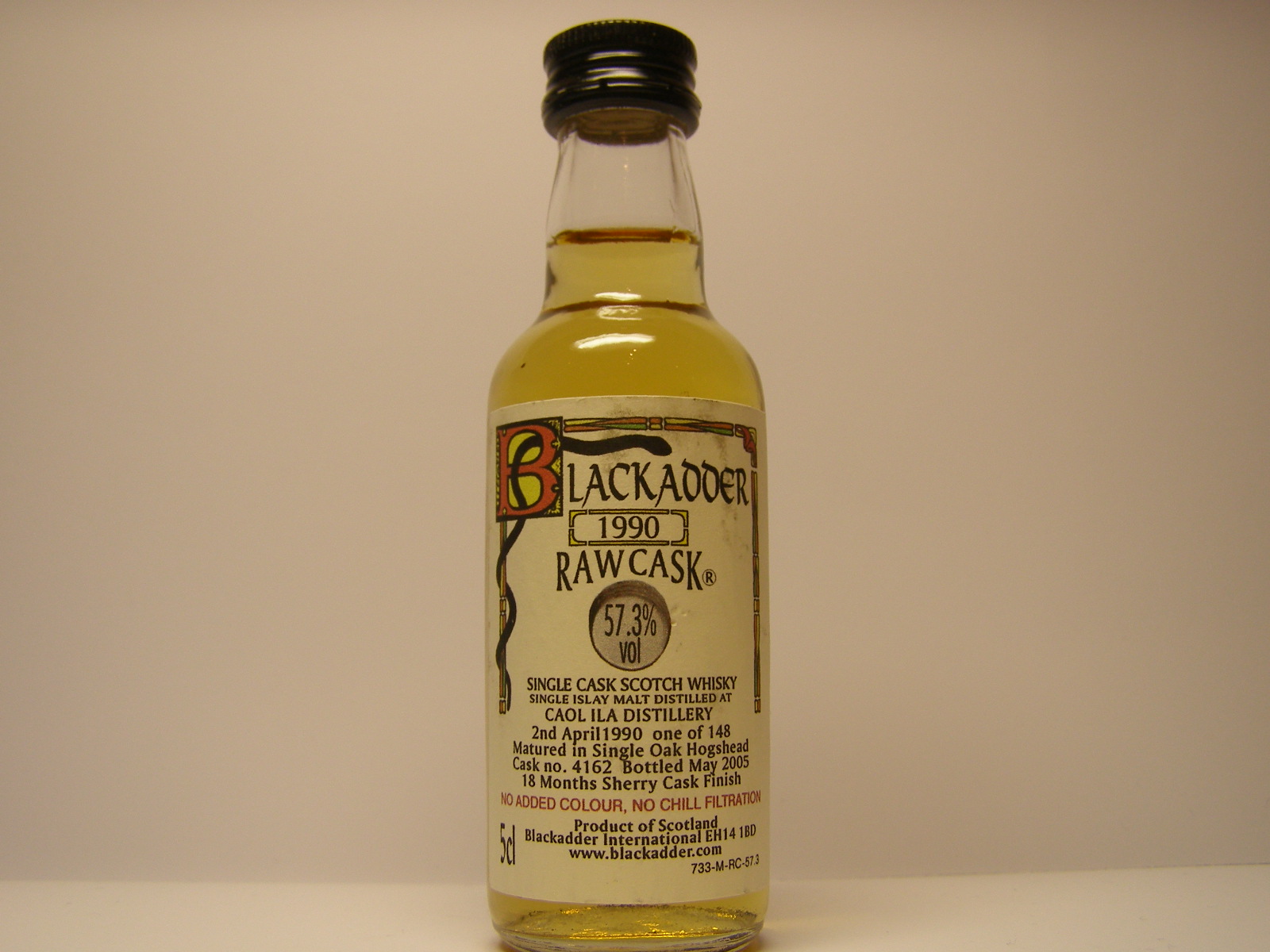 SCSW SHM 1990-2005 "Blackadder" 5cl 57,3%vol